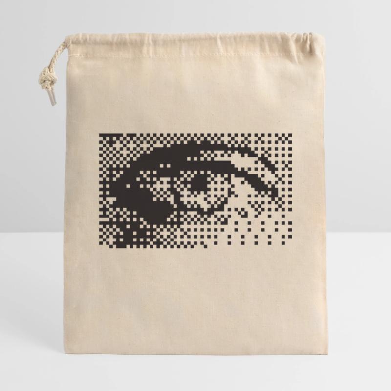 Midnight Pixel Eye Pattern Gift Bag 40 x 50 cm