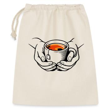 Tasse - Geschenkbeutel aus Baumwolle (40 x 50 cm) - Natur - Vorne