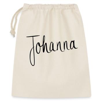 Johanna - Geschenkbeutel aus Baumwolle (40 x 50 cm) - Natur - Vorne