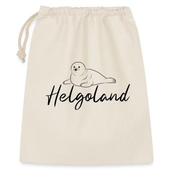 Helgoland Robbe - Geschenkbeutel aus Baumwolle (40 x 50 cm) - Natur - Vorne