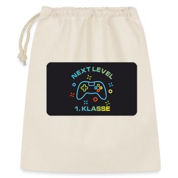 Spielecontroller - Next Level 1. Klasse - Geschenkbeutel aus Baumwolle (40 x 50 cm) - Natur - Vorne