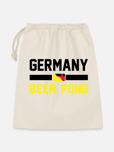 Germany Beer Pong - Geschenkbeutel aus Baumwolle (40 x 50 cm) - Natur
