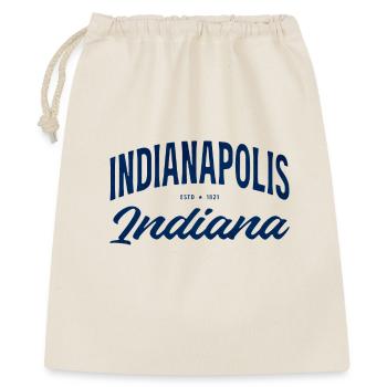 Indy Vintage Indianapolis Script - Geschenkbeutel aus Baumwolle (40 x 50 cm) - Natur - Vorne