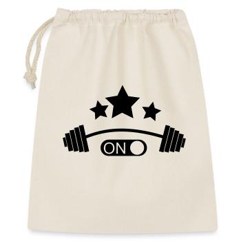 culturiste, musculation,fitness,entraînement,bête - Sac cadeau 40 x 50 cm - nature - Devant