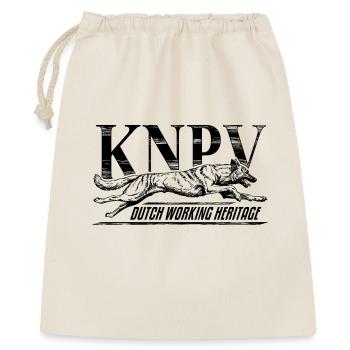 KNPV Dutch Working Line – Ausbildung von Schutzhunden - Geschenkbeutel aus Baumwolle (40 x 50 cm) - Natur - Vorne