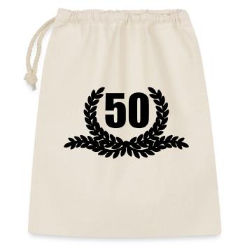 Laurel wreath 50 YEARS - Gift Bag 40 x 50 cm - nature - Front