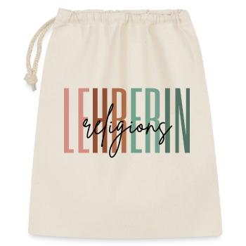 Lehrerin Religion Religionslehrerin Geschenk - Geschenkbeutel aus Baumwolle (40 x 50 cm) - Natur - Vorne