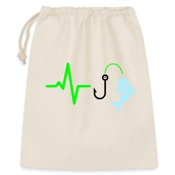 Icône de pêche à la ligne à impulsions - Sac cadeau 40 x 50 cm - nature - Devant