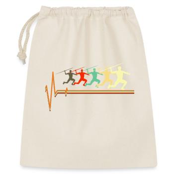 Speerwurf-Athlet Leichtathlet UK - Geschenkbeutel aus Baumwolle (40 x 50 cm) - Natur - Vorne