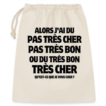 pauvreté, pouvoir d'achat, inflation - Sac cadeau 40 x 50 cm - nature - Devant