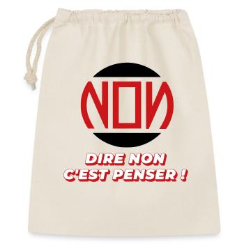 Dire non - Sac cadeau 40 x 50 cm - nature - Devant