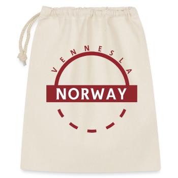 Logo de l’insigne Vennesla Norway - Sac cadeau 40 x 50 cm - nature - Devant