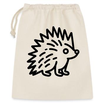 Porc-épic - Sac cadeau 40 x 50 cm - nature - Devant