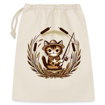 Whiskered Angler Cat - Gift Bag 40 x 50 cm - nature - Front