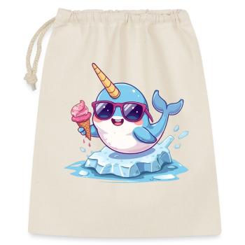 narval_glace - Sac cadeau 40 x 50 cm - nature - Devant