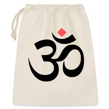 Méditation yoga en signe om - Sac cadeau 40 x 50 cm - nature - Devant
