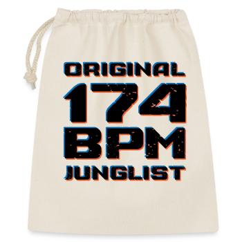 Originales 174 BPM Junglist DNB Drum and Bass - Geschenkbeutel aus Baumwolle (40 x 50 cm) - Natur - Vorne