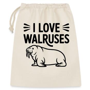 I Love Walruses - Gift Bag 40 x 50 cm - nature - Front
