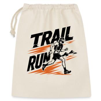 Trail Run - Geschenkbeutel aus Baumwolle (40 x 50 cm) - Natur - Vorne