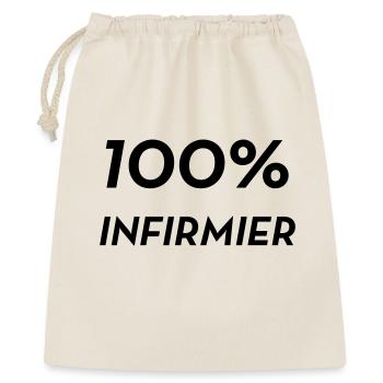 Infirmière / Infirmier / Hôpital / Médecine / - Sac cadeau 40 x 50 cm - nature - Devant