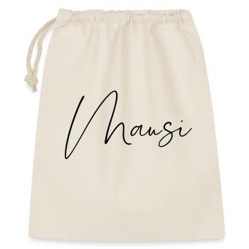 mausi / handschrift design - Geschenkbeutel aus Baumwolle (40 x 50 cm) - Natur - Vorne