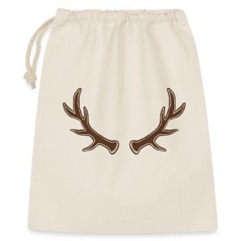 Rustic Antler Silhouette - Gift Bag 40 x 50 cm - nature - Front