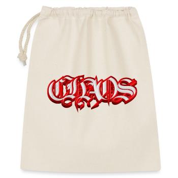 CHAOS – Typographie 3D Gothique Fraktur - Sac cadeau 40 x 50 cm - nature - Devant