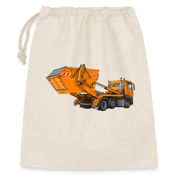 Camion avec benne, chargeur à benne - Sac cadeau 40 x 50 cm - nature - Devant