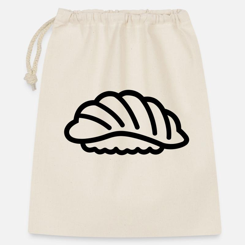 Sushi - Geschenkbeutel aus Baumwolle (40 x 50 cm) - Natur