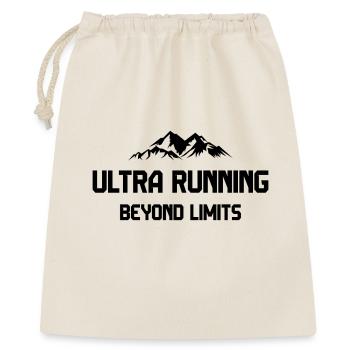 Ultra Running - Jenseits der Grenzen - Geschenkbeutel aus Baumwolle (40 x 50 cm) - Natur - Vorne