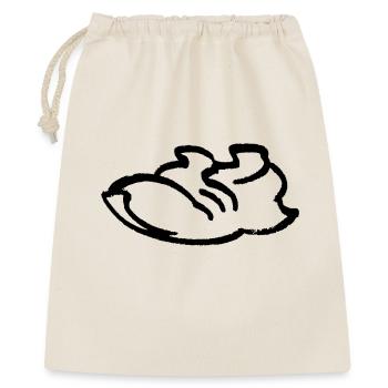 Running Shoe Contour - Gift Bag 40 x 50 cm - nature - Front