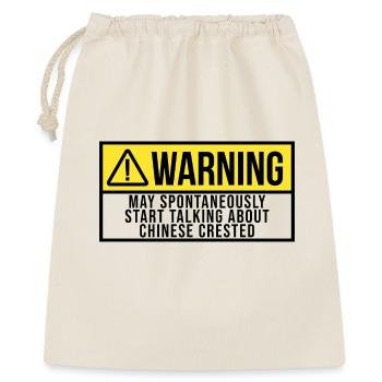 Crête chinoise - Sac cadeau 40 x 50 cm - nature - Devant