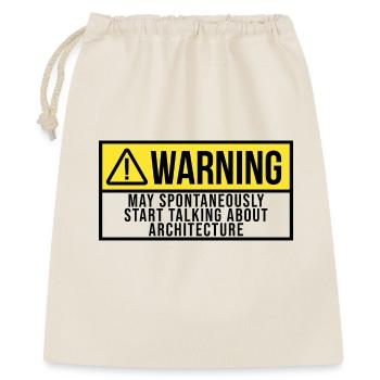 architecte - Sac cadeau 40 x 50 cm - nature - Devant