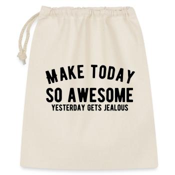 Rendre la journée si géniale - Motivation Bold Black - Sac cadeau 40 x 50 cm - nature - Devant