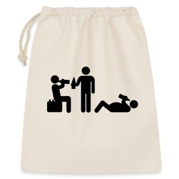 boozy alcohol vodka beer drunk drinking - Sac cadeau 40 x 50 cm - nature - Devant