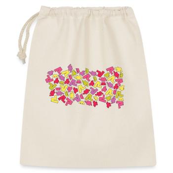 Cool clothing pattern  - Gift Bag 40 x 50 cm - nature - Front
