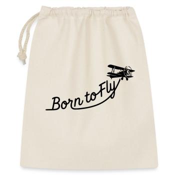 born to fly - Gift Bag 40 x 50 cm - nature - Front