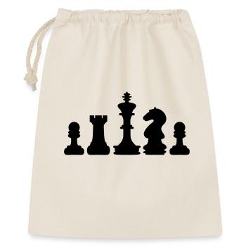 échecs - Sac cadeau 40 x 50 cm - nature - Devant