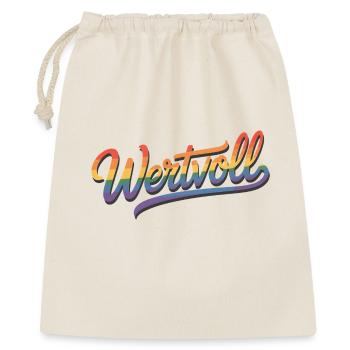 Valuable - Human Dignity LGBT Rainbow Gay Pride - Gift Bag 40 x 50 cm - nature - Front