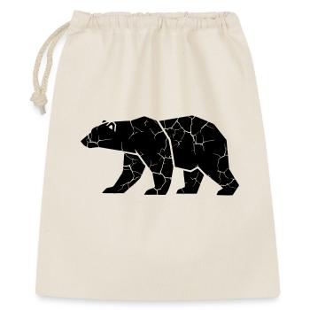Bear Ripps Grunge Silhouette - Gift Bag 40 x 50 cm - nature - Front