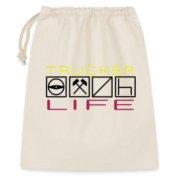 Vie de camionneur,Chauffeur professionnel,Chauffeur longue distance - Sac cadeau 40 x 50 cm - nature - Devant