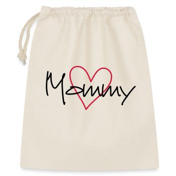 Mommy coeur cadeau de partenaire look - Sac cadeau 40 x 50 cm - nature - Devant