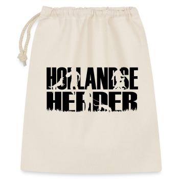 IPO Hollandse Herder - Geschenkbeutel aus Baumwolle (40 x 50 cm) - Natur - Vorne