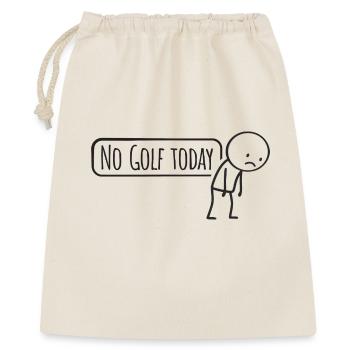 Pas de golf aujourd’hui – Un dicton amusant sur le golf pour les golfeurs - Sac cadeau 40 x 50 cm - nature - Devant