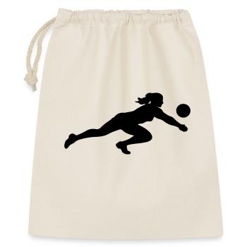 Silhouette de volley-ball - Sac cadeau 40 x 50 cm - nature - Devant