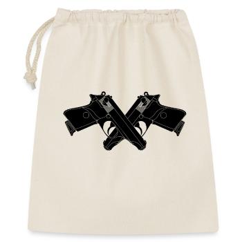 Two crossed pistols walther - Gift Bag 40 x 50 cm - nature - Front