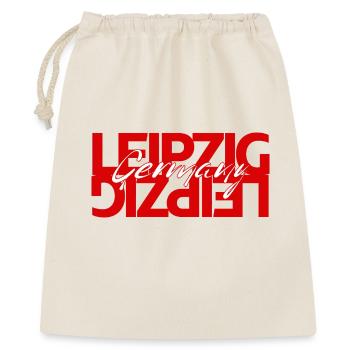 Leipzig Germany Wortkunst - Geschenkbeutel aus Baumwolle (40 x 50 cm) - Natur - Vorne