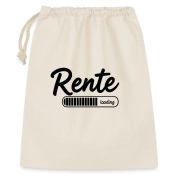 Rente 2026 loading Endlich Ruhestand - Geschenkbeutel aus Baumwolle (40 x 50 cm) - Natur - Vorne