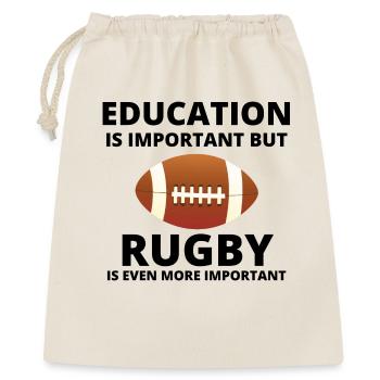 Rugby, Rugby-Sport, Rugby-Humor - Geschenkbeutel aus Baumwolle (40 x 50 cm) - Natur - Vorne
