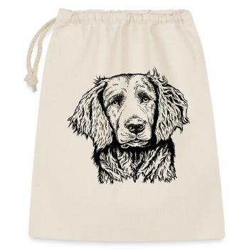 Wachtel Portrait - Geschenkbeutel aus Baumwolle (40 x 50 cm) - Natur - Vorne